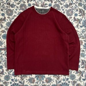 Denver Hayes Men's Crewneck Sweater in Burgundy